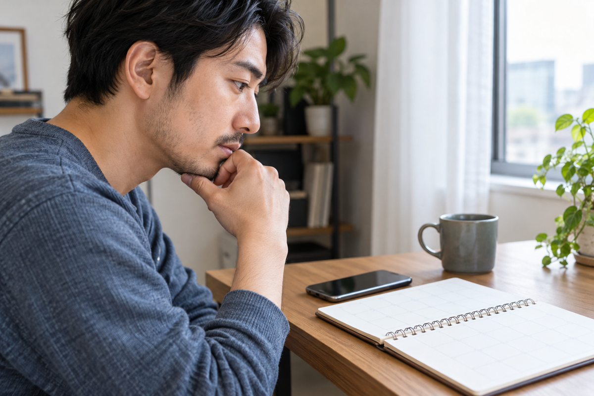 ヒゲ脱毛の相談前に作る通院予定表|仕事・出張と予約条件を分けるの説明用イメージ