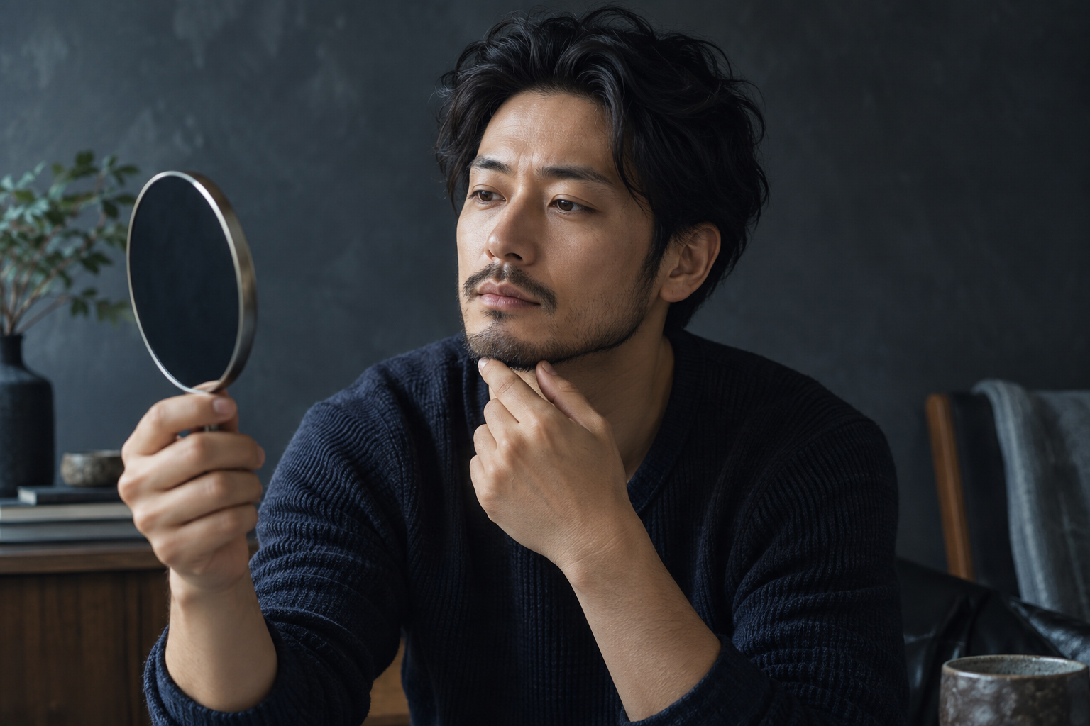 ヒゲを全部なくすか、減らすか。残したい形を相談するメモのアイキャッチ